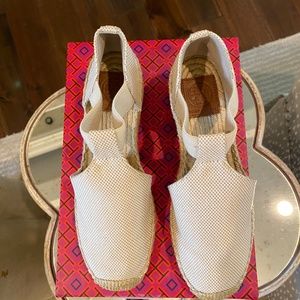 Tory Burch Catalina Espadrilles in Sand/Natural Canvas